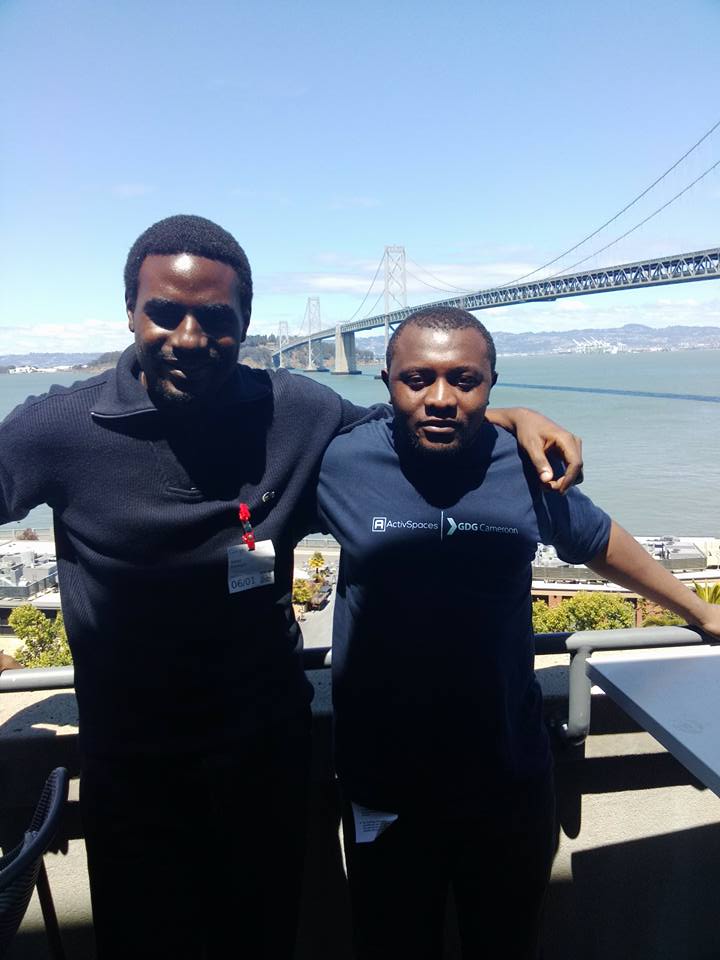 Isaac & Cyprien at Google SF in 2015 after a meeting with member of Open source programs team